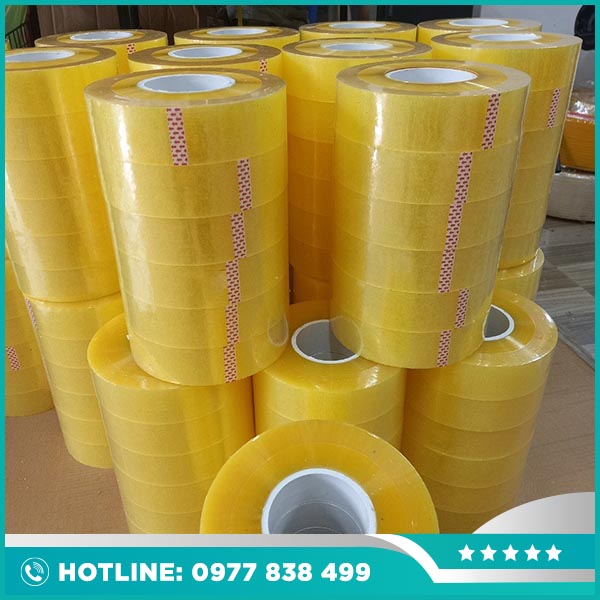 Băng dính OPP vàng chanh 4,8 cm x0.5kg cuộn